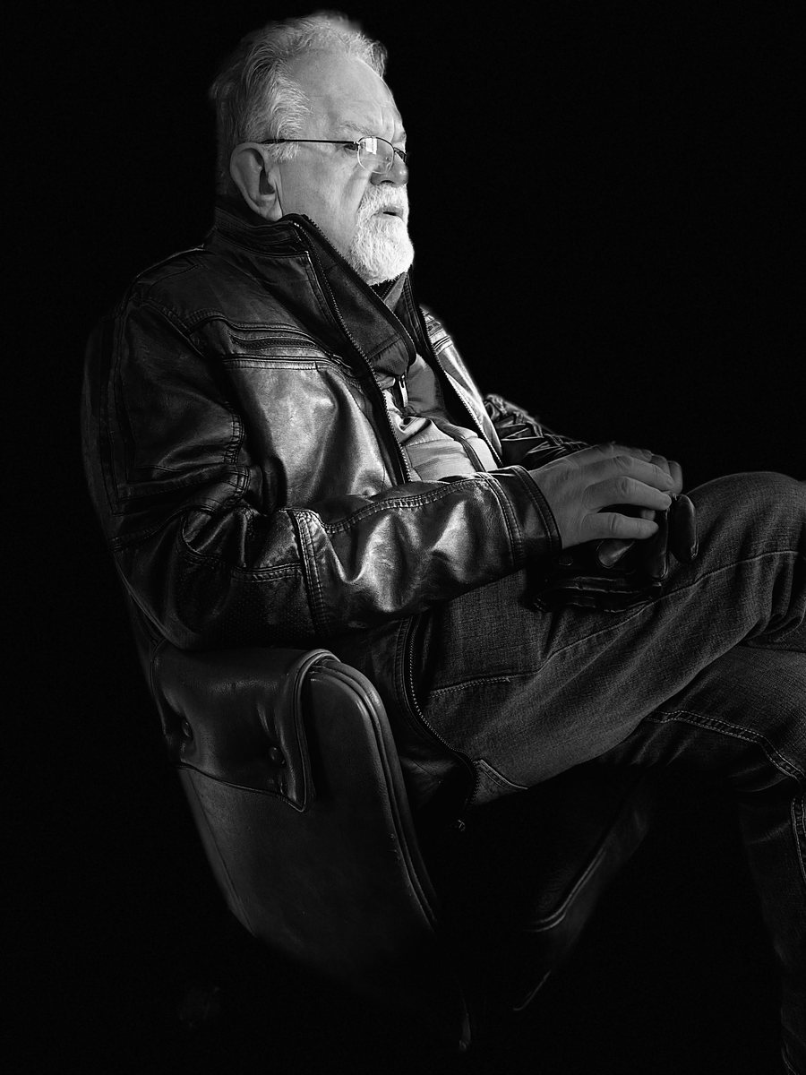 James Nesbit, founder, seated in his prayer chair
